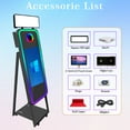 thumbnail image 4 of Photo Booth Machine Portable Mirror Magic Selfie Machine 21.5inch Touch Screen APP Control with Flight Case for Party, 4 of 9