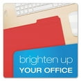 thumbnail image 6 of Double-Ply Reinforced Top Tab Colored File Folders, 1/3-Cut Tabs, Letter Size, Red, 100/box | Bundle of 5 Boxes, 6 of 7