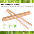 thumbnail image 2 of JUNWELL 2 Pieces Magnetic Bamboo Toaster 8.7 Inch Wooden Kitchen Toast for   Natural Bamboo Kitchen Utensils, 2 of 5
