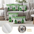 thumbnail image 6 of St. Patrick's Day Outdoor Waterproof Pillow Covers, Green Gnomes Spring Lucky Shamrocks Decorative Square Throw Pillowcase Sofa Cushion Sham for Patio/Couch/Chair, 18"x18" 2 Pack, 6 of 8