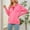Pink, variant on QUINDOS Women's Hoodies and Sweatshirts Lightweight Womens Sweatshirts Casual Plain Long Sleeve Crew Neck Pullover Tops