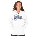 thumbnail image 3 of Dominican Doll Cute DR Flag Roses Womens Plus Size Graphic Zipper Hoodie Brisco Brands 4X, 3 of 5