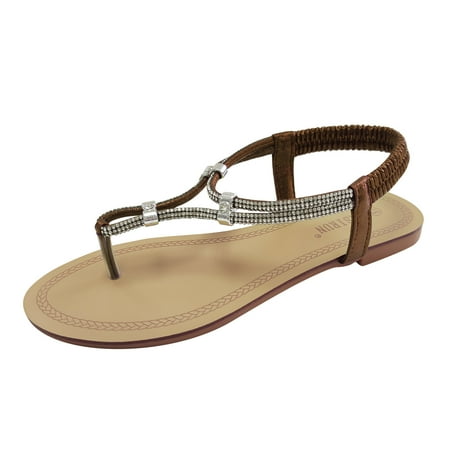 

KmaiSchai Open Toe Bubble Shoes Women Flat Bead Sandals Summer Boho Shoes Comfort Open Toe Elastic Ankle Strap Strapless Sandals Roman Sandals Sandals For Women Espadrille Designer Sandals Shoes For