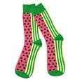 thumbnail image 6 of hengtong 4xColorful High Ankle Print Funny Pattern Cotton Middle Socks Watermelon 4 Pcs, 6 of 8