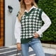 thumbnail image 1 of Suéter sin mangas NikouMX cuello en V para mujer S M L XL, 1 of 6