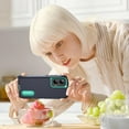 thumbnail image 3 of Dteck for Motorola G 5G (2024) Case with Built in Kickstand, Shockproof/Dustproof/Drop Proof Military Grade Non-Slip 3-Layer Silicone PC Protective Cover, Darkblue+Mint, 3 of 8