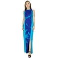 thumbnail image 5 of Bimba Women Long Rayon Summer Maxi Dress Resort Wear Sleeveless Gown Dresses, 5 of 6