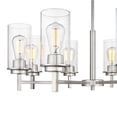 thumbnail image 2 of Millennium Lighting  Janna Chandelier Brushed Nickel 8 8 Lights Brushed Adjustable Nickel 25 to 36 Inches, 2 of 5