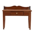 thumbnail image 1 of Writing Desk 1:12 Maroon Mini Doll House Study Desk Writing Desk Decoration with Drawer, 1 of 1