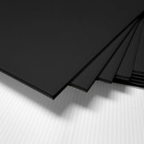 ONE- Corrugated Plastic 12x12 4mm Black ^