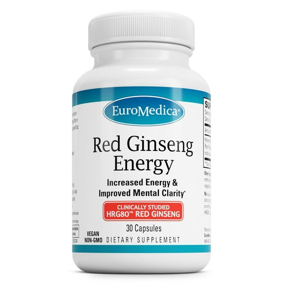 EuroMedica Red Ginseng Energy - 30 Capsules