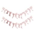 thumbnail image 2 of Feledorashia Bow Ribbon Garland, Party Bunting Decoration, Streamer for Wedding Birthday Shower Anniversary Wall Backdrop Table and Decor, Preassembled Fabric Bows with Continuous Cord and Shape, 2 of 6