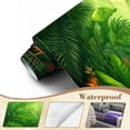 thumbnail image 4 of Wallpaper Tropical Jungle Green Leaf Jungle Tropical Foliage Palm Peel and Stick Wall Murals 69"H x 96"W Removable PVC Wall Paper Self-Adhesive Wall Paintings Art Decor for Bedroom Living Room, 4 of 7