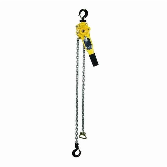 Lever Chain Hoist, 1,500 lb, 5 ft, Hook Mounted - No Trolley