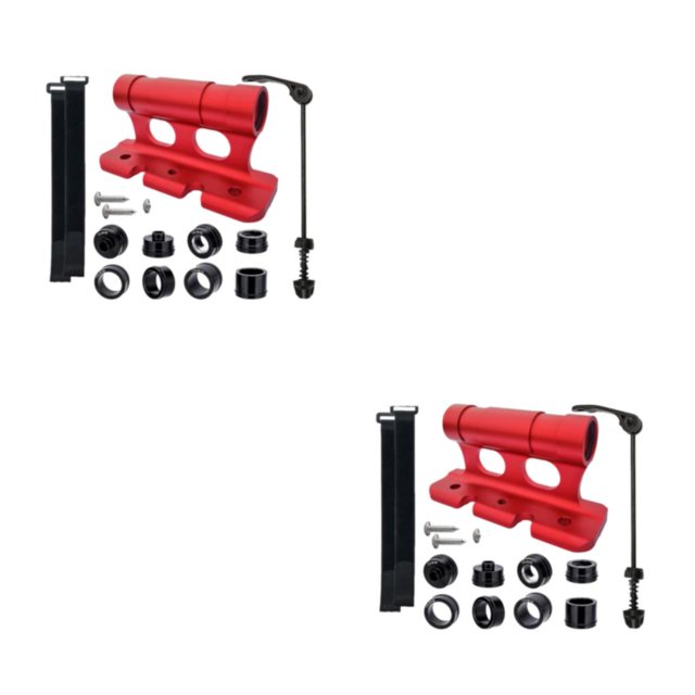 Transemion Front Fork Bracket For Easy Installation And Durability Bicycle Rack For Car Alloy Roof Rack Mount Secure Durable red 2Set