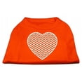 thumbnail image 1 of Chevron Heart Screen Print Dog Shirt Purple Xs (8), 1 of 1
