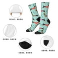 thumbnail image 5 of Honeii Christmas Dachshund Print Adult Socks,Crew Socks,Casual Calf Socks,Daily Wear Socks for Men & Women, Perfect for Sports, Casual and Everyday Use, 5 of 6