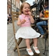 thumbnail image 4 of BemeyourBBs 2Pcs Toddler Baby Girl Football Little Infant Baby Girl Summer Clothes Sleeveless Lapel Collar Soccer Embroidered Tank Vest Tops with Pleated Skirt Set Toddler Baby Girl Summer Outfit, 4 of 9