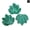 Malachite, variant on Maple Leaf Fashion Carved natural stone Many color plant pendants 8pcs Wholesal-Malachite