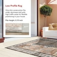 thumbnail image 4 of nuLOOM Evelina Traditional SplashGuard Machine Washable Area Rug, 2' x 3', Evelina Light Orange, 4 of 12