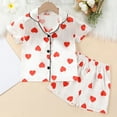 thumbnail image 2 of ZyeKqe Toddler Baby Boys Girl Summer Clothes Long Sleeve Button down Shirts Elastic Waisted Shorts Lounge Sets, 2 of 9