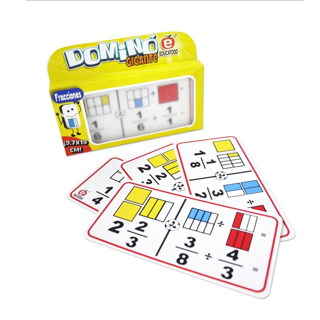 Dominó Gigante De Fracciones División Cuadrados Educatodo J-0211