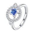 thumbnail image 2 of CNKOO Jewelry Ring Copper Color Separation Inlaid Zircon Ring Fashion Trend Ring Jewelry, 2 of 4