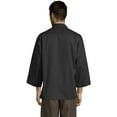thumbnail image 2 of threads unisex classic knot with mesh chef coat, black, large, 2 of 5