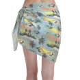 thumbnail image 2 of KLL Hawaiian Style Print Women's Sarong Coverups Short Bathing Suit Wrap Skirt Beach Wrap Swimsuit Cover Ups, 2 of 6