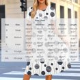 thumbnail image 3 of Lopecy-Sta Womens Dresses Short Sleeve Round Neck Geometric Print A Line Midi Dress Casual Summer Beach Vacation Party Dress, 3 of 7