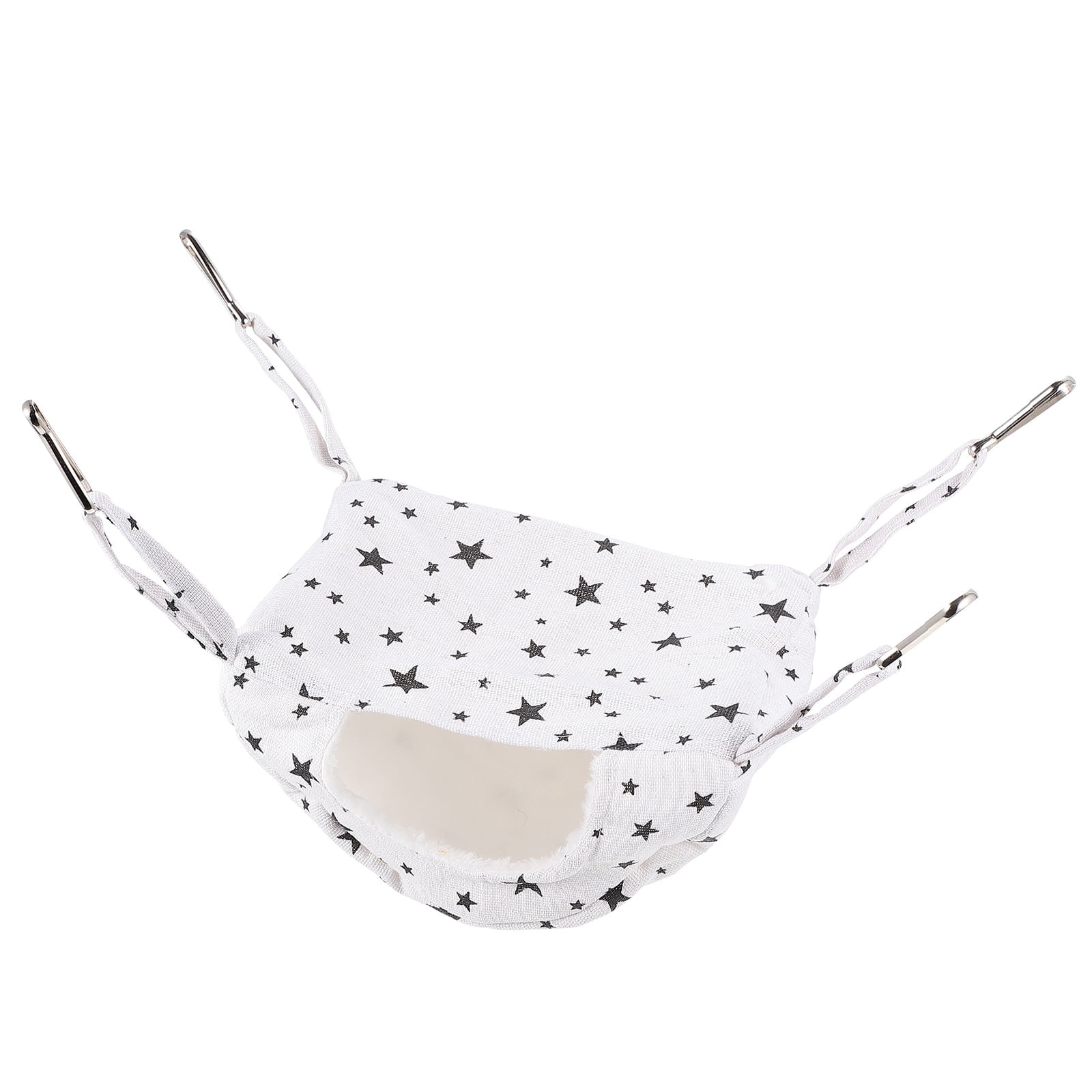 COMPUKAS Safe White Hamster Bed Hanging Hammock for Comfortable Small Pet Sleep