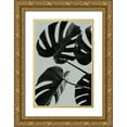 thumbnail image 1 of Artographie Studio 13x18 Gold Ornate Wood Framed with Double Matting Museum Art Print Titled - Monstera Teal 08, 1 of 4