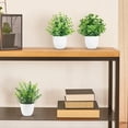 thumbnail image 6 of Der Rose 8 Pack Small Artificial Potted Plants for Home, Office, Farmhouse, Bathroom, and Bedroom Decor, 6 of 6
