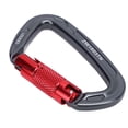 thumbnail image 1 of Clip de Randonnée, Grande Capacité de Charge Haute Résistance Aluminium Aviation et Acier Inoxydable Verrouillage Automatique Boucle de Clip d'Escalade pour Extérieur Rouge avec Axe Noir, Noir avec Rouge, 1 of 7