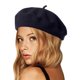 thumbnail image 4 of Gorro de boina, gorro cálido de invierno estilo francés de color sólido para mujeres y niñas, 4 of 5