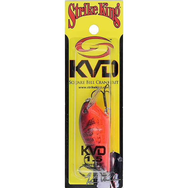 Strike King KVD Squarebill 1.5 Crankbait Chili Craw Hard Bait Lure