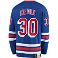 thumbnail image 3 of Men's Fanatics Glenn Healy Blue New York Rangers Premier Breakaway Retired Player Jersey, 3 of 3