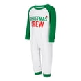 thumbnail image 3 of Elippeo （Baby）Christmas Family Pajamas Matching Set, Long Sleeve Letters T-shirt with Pants Sleepwear Loungewear, 3 of 10