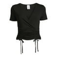 thumbnail image 5 of No Boundaries Juniors’ Ruched Fashion Top, 5 of 5