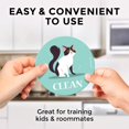 thumbnail image 3 of Large Dishwasher Magnet Clean Dirty Sign - Funny Emoji Magnets - Large, Strong, Cool Magnetic Gadgets for Kitchen Organization and Storage - Strong Double Sided Indicator (Cartoon Cat, 3.5 inch), 3 of 7