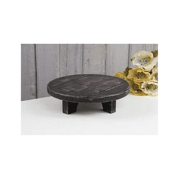 OWI Home Decor - Prim Black Wood Tier Cake Food Stand