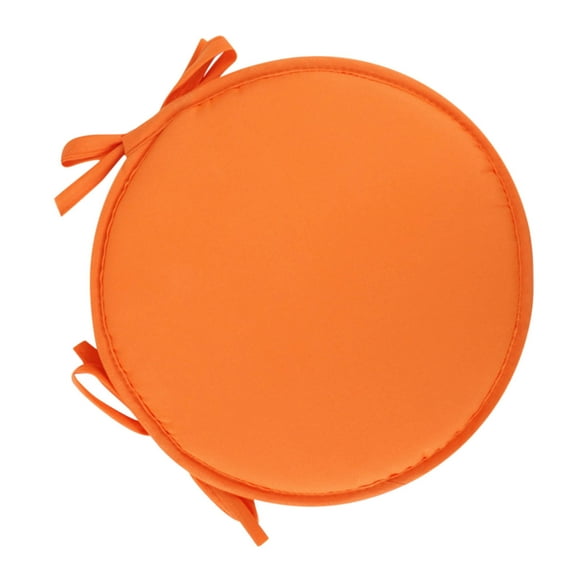 Big Discount,Indoor Outdoor Chair Cushions Round Chair Cushions With Ties,Round Chair Pads For Dining Chairs Round Seat Cushion Garden Chair Cushions Set For Furnitu,PENDANE,Orange