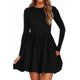 thumbnail image 1 of Vestido PRETTYGARDEN Mini Línea A con Manga Larga XL Negro, 1 of 8