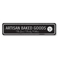 thumbnail image 2 of Artisan Baked Goods Novelty Sign, Metal Wall Decor - 4x18 inches, 2 of 4