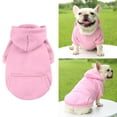 thumbnail image 2 of Clearance! CICRKHB Small Dog Sweater Autumn and Winter Sweater Denim Pocket Two Legged Clothes Sports Style Pet Clothes Dog Cat Clothes Pet Supplies Pet Supplies Pink, 2 of 2