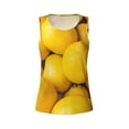 thumbnail image 6 of Sigee Ripe Yellow Lemon for Women's Workout Tank Top,Running Tank Tops,Sleeveless Gym ClothesLarge, 6 of 8