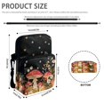 thumbnail image 6 of FUIALDOLG Crossbody Bag Mushroom Floral Theme with Zipper Crossbody Messenger Wallet for Shop, Polyester Lightweight Crossbody Purse, 6 of 8