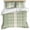 Green, variant on Black Beige Striped Bedding 3 Piece Duvet Cover Set Twin Size, Modern Farmhouse Retro Lines Soft Microfiber Comforter Cover with Zipper Closure & Pillowcases, Wrinkle & FadeResistant Quilt Cover