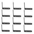 thumbnail image 4 of Minkissy 12Pcs L Shaped Shelf Brackets Durable Stainless Steel for Various Uses, 4 of 8