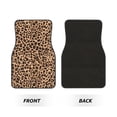 thumbnail image 3 of Crystal Fleece Car Floor Mats Set Of Four - Bottom Injection Molded For Easy Installation To Prevent Interior Contamination Suitable For Most Cars Animal Leopard Pattern (2), 3 of 7
